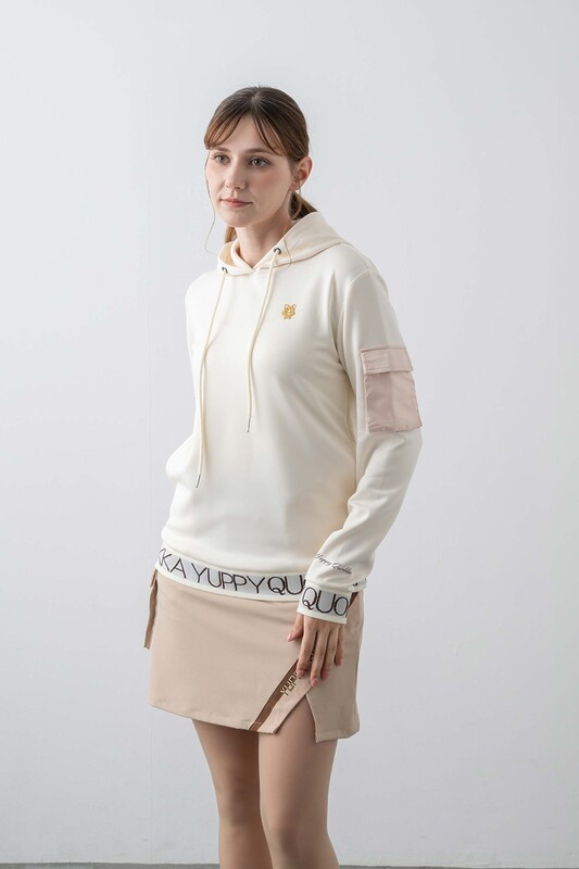 WOMENS YQ JACQUARD HOODIE