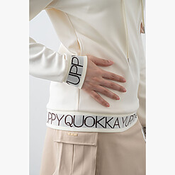 WOMENS YQ JACQUARD HOODIE