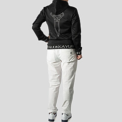 WOMENS YQ JACQUARD HOODIE