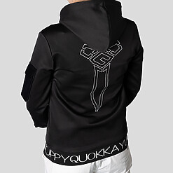WOMENS YQ JACQUARD HOODIE