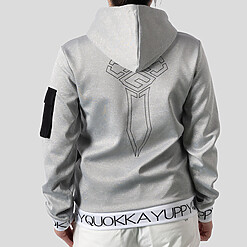 WOMENS YQ JACQUARD HOODIE